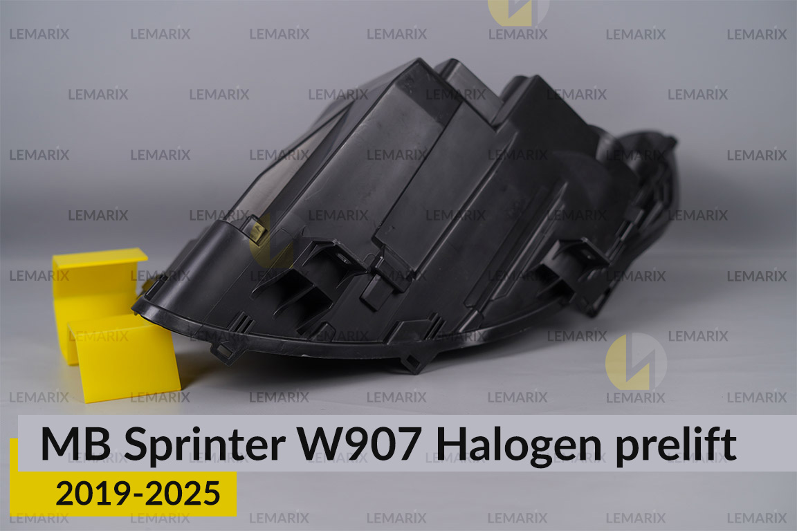 Корпус фари Mercedes-Benz Sprinter W907 Halogen (2019-2026) дорест правий