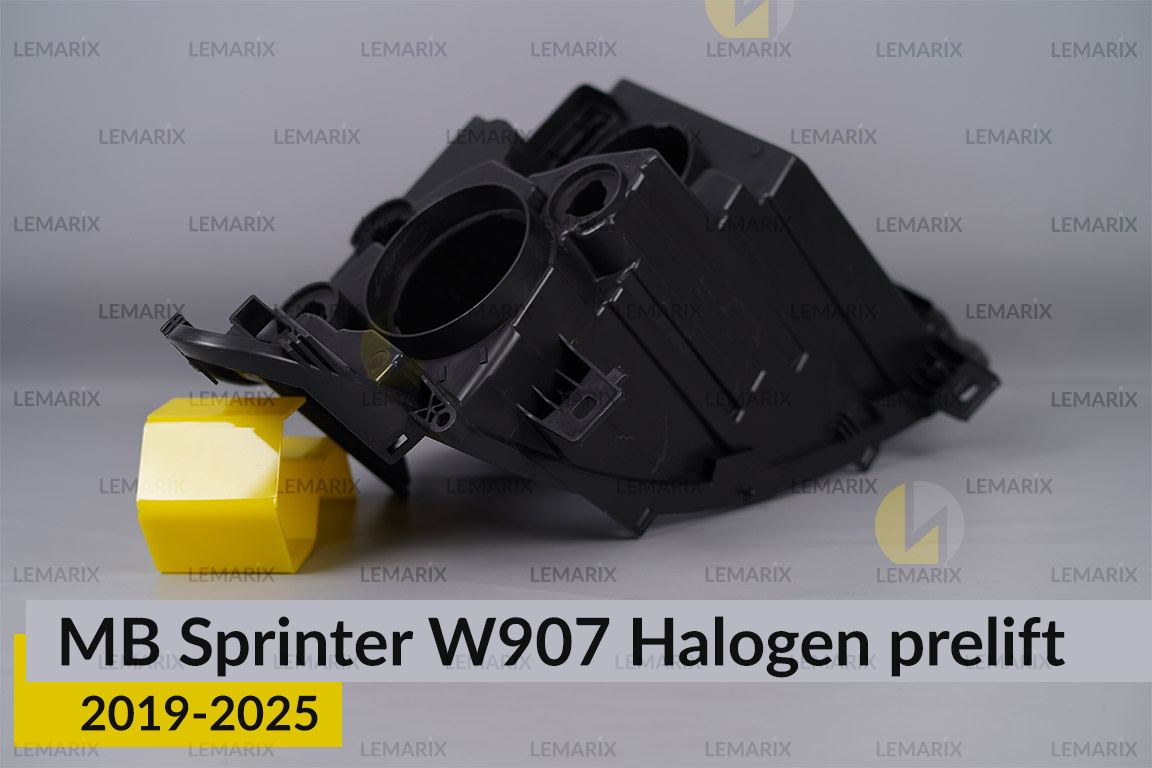 Корпус фари Mercedes-Benz Sprinter W907 Halogen (2019-2025) дорест правий