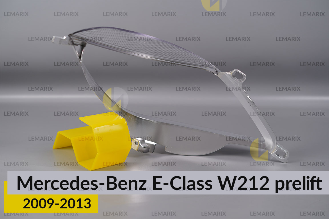 Хромована декоративна маска лінзи велика Mercedes-Benz E-Class W212 (2009-2013) дорест ліва
