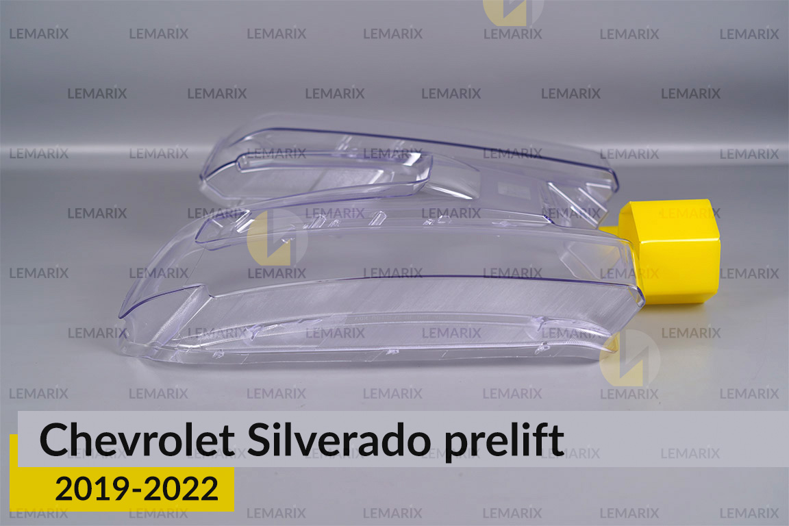 Скло фари Chevrolet Silverado (2019-2022) дорест ліве
