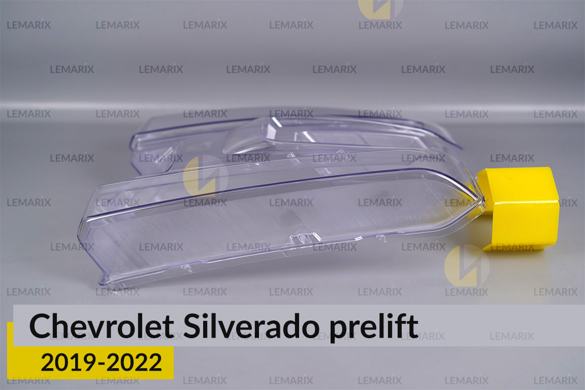 Скло фари Chevrolet Silverado (2019-2022) дорест ліве