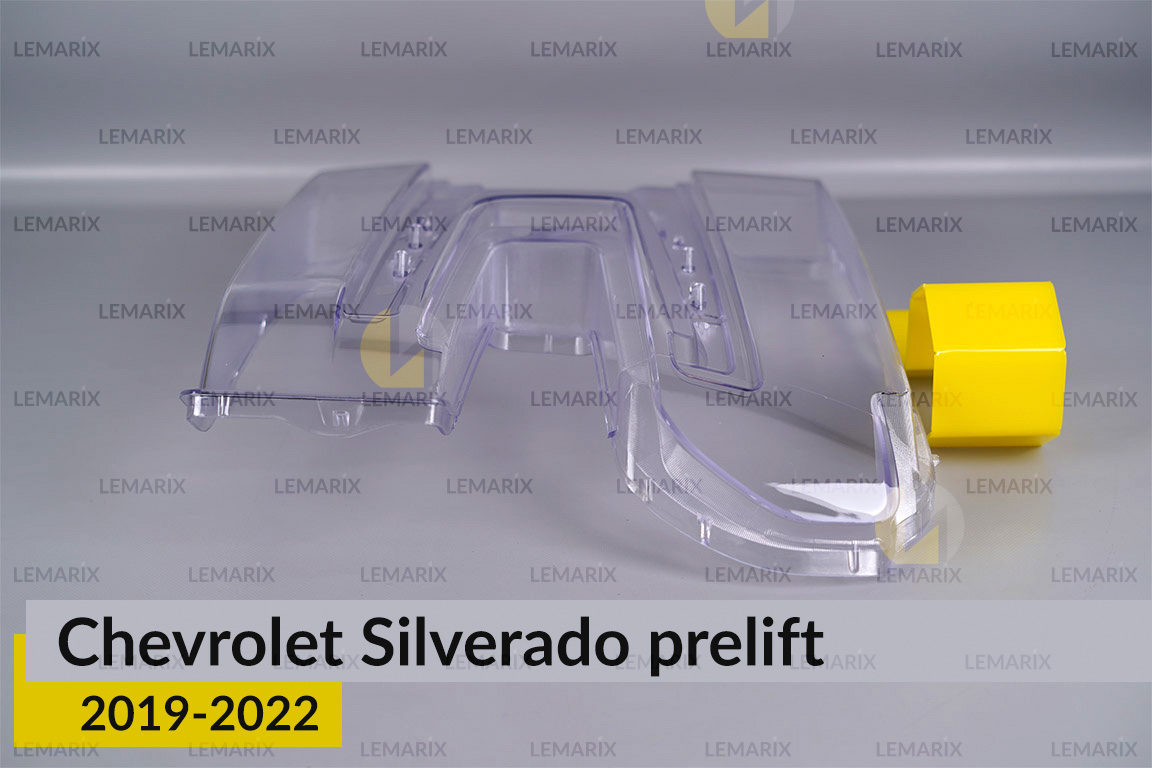 Скло фари Chevrolet Silverado (2019-2022) дорест ліве
