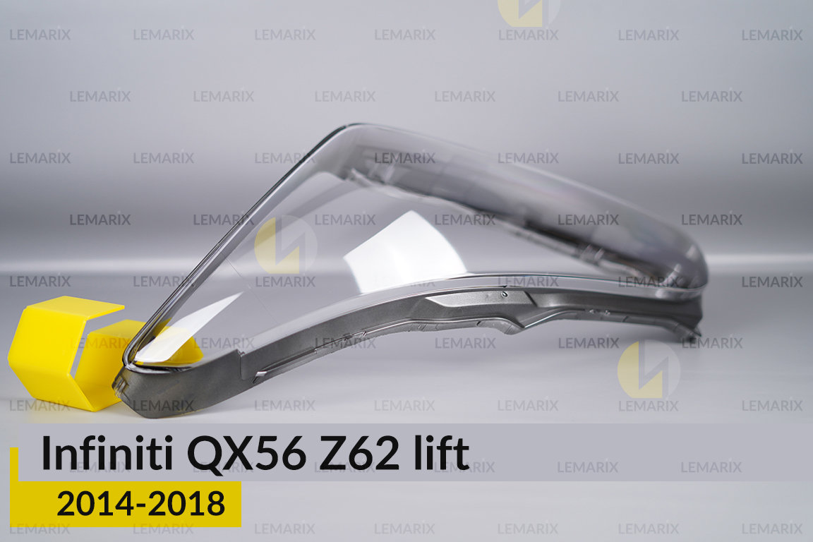 Скло фари Infiniti QX56 Z62 (2014-2018) рест ліве