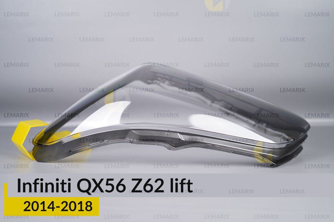Скло фари Infiniti QX56 Z62 (2014-2018) рест ліве