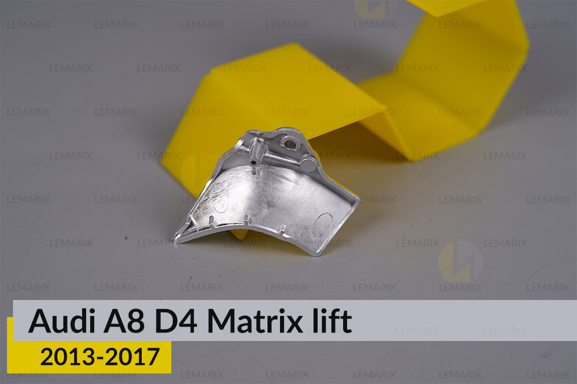 Хромована маска відбивача 5 Audi A8 D4 Matrix (2013-2017) рест ліва