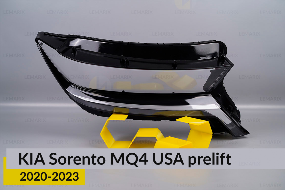 Скло фари KIA Sorento MQ4 USA (2020-2023) дорест праве