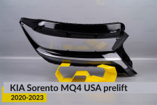 Стекло фары KIA Sorento MQ4 USA (2020-2023) дорест правое