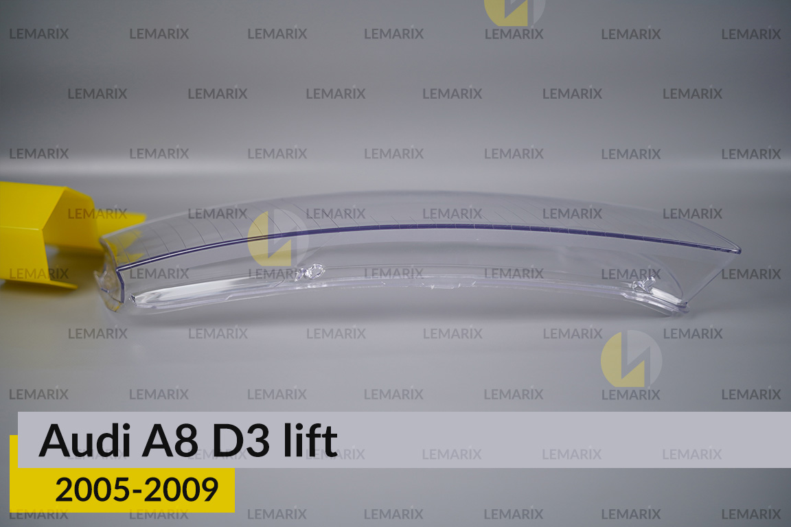 Скло фари Audi A8 D3 (2005-2009) рест праве