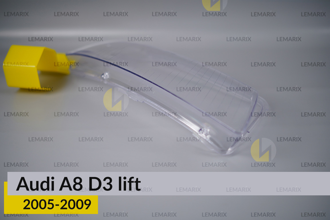 Скло фари Audi A8 D3 (2005-2009) рест праве