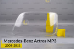 Скло фари Mercedes-Benz Actros MP3 (2008-2011) ліве