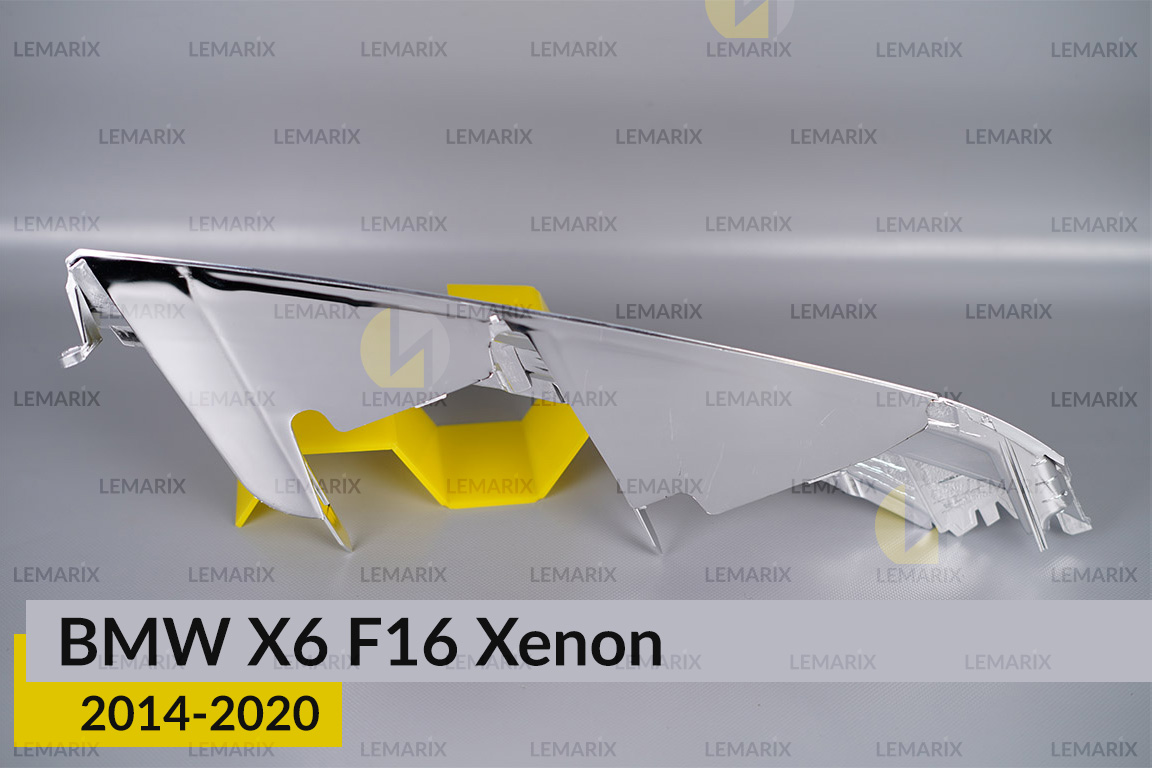 Хромована декоративна маска під світловод BMW X6 F16 Xenon (2014-2020) ліва