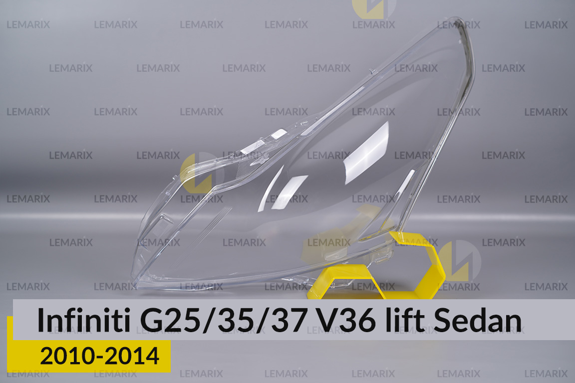 Скло фари Infiniti G25/35/37 V36 Sedan (2010-2014) рест ліве