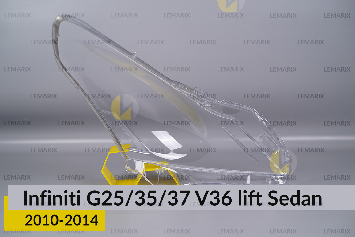 Скло фари Infiniti G25/35/37 V36 Sedan (2010-2014) рест ліве