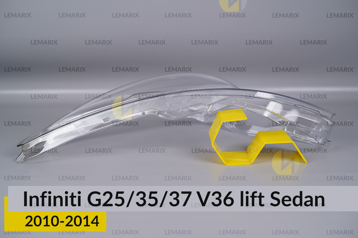 Скло фари Infiniti G25/35/37 V36 Sedan (2010-2014) рест ліве