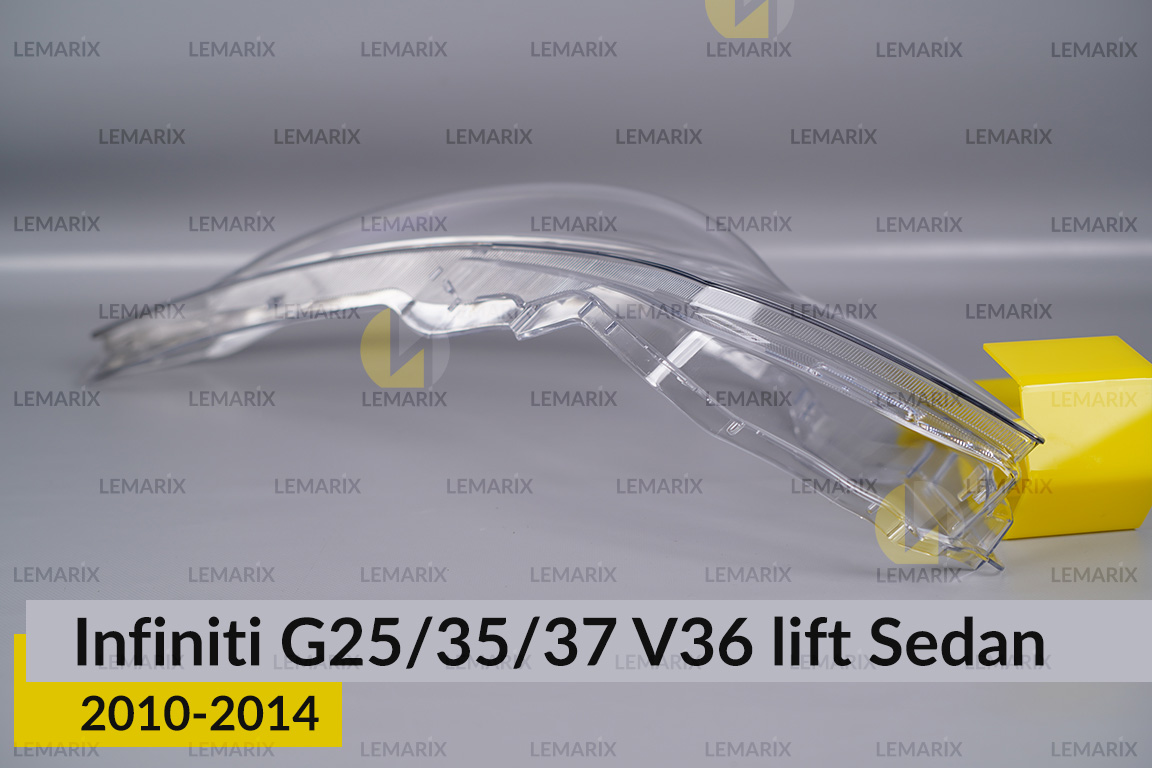 Скло фари Infiniti G25/35/37 V36 Sedan (2010-2014) рест ліве