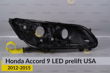 Корпус фари Honda Accord 9 LED USA (2012-2015) дорест правий
