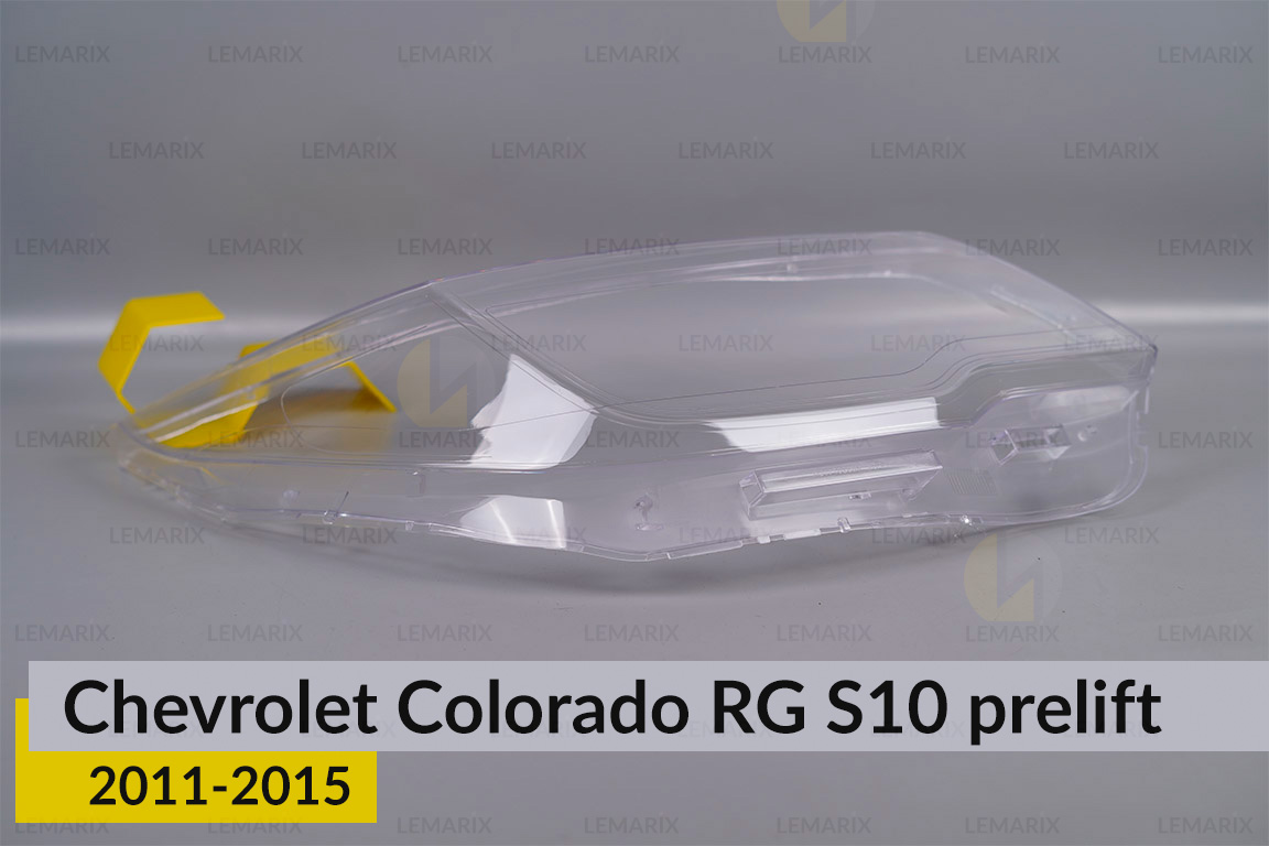 Скло фари Chevrolet Colorado RG S10 (2011-2015) дорест праве