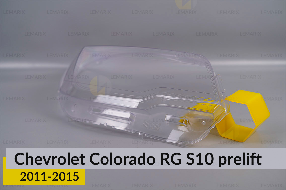 Скло фари Chevrolet Colorado RG S10 (2011-2015) дорест праве