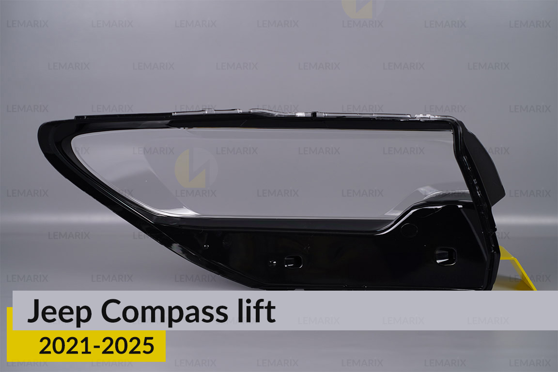 Скло фари Jeep Compass (2021-2025) рест ліве