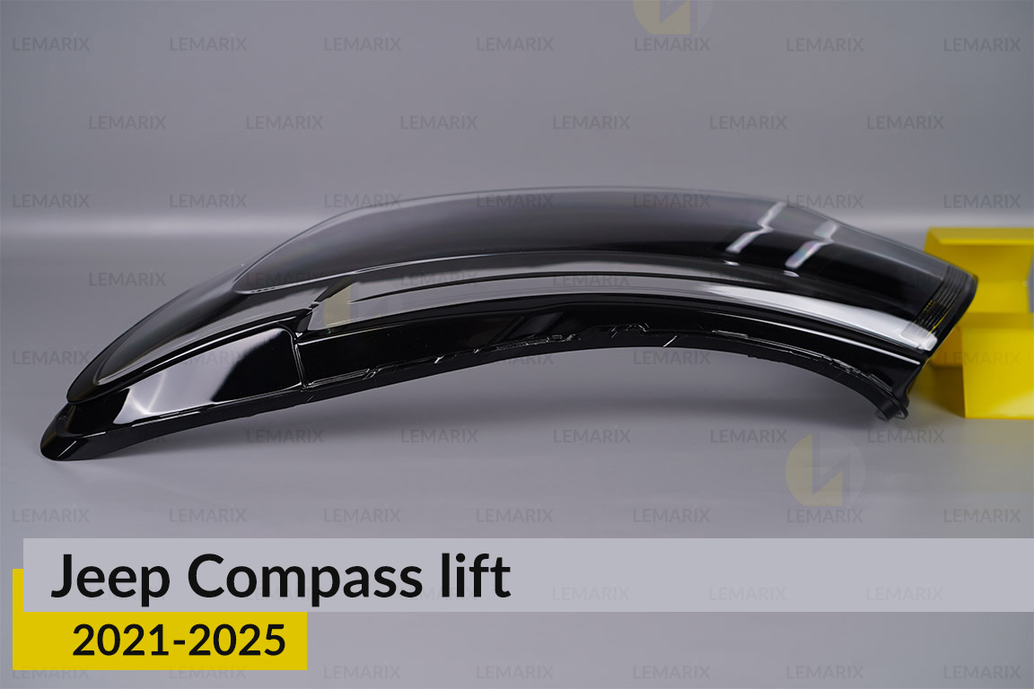 Скло фари Jeep Compass (2021-2025) рест ліве