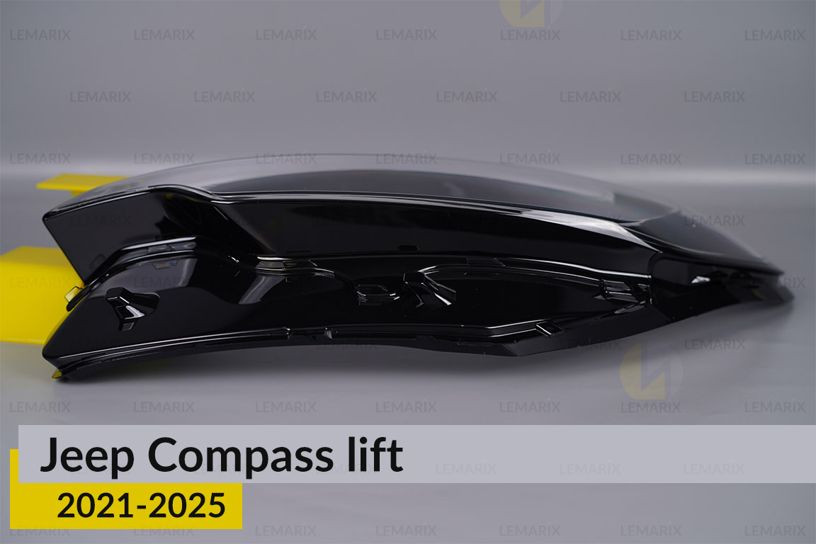 Скло фари Jeep Compass (2021-2025) рест ліве