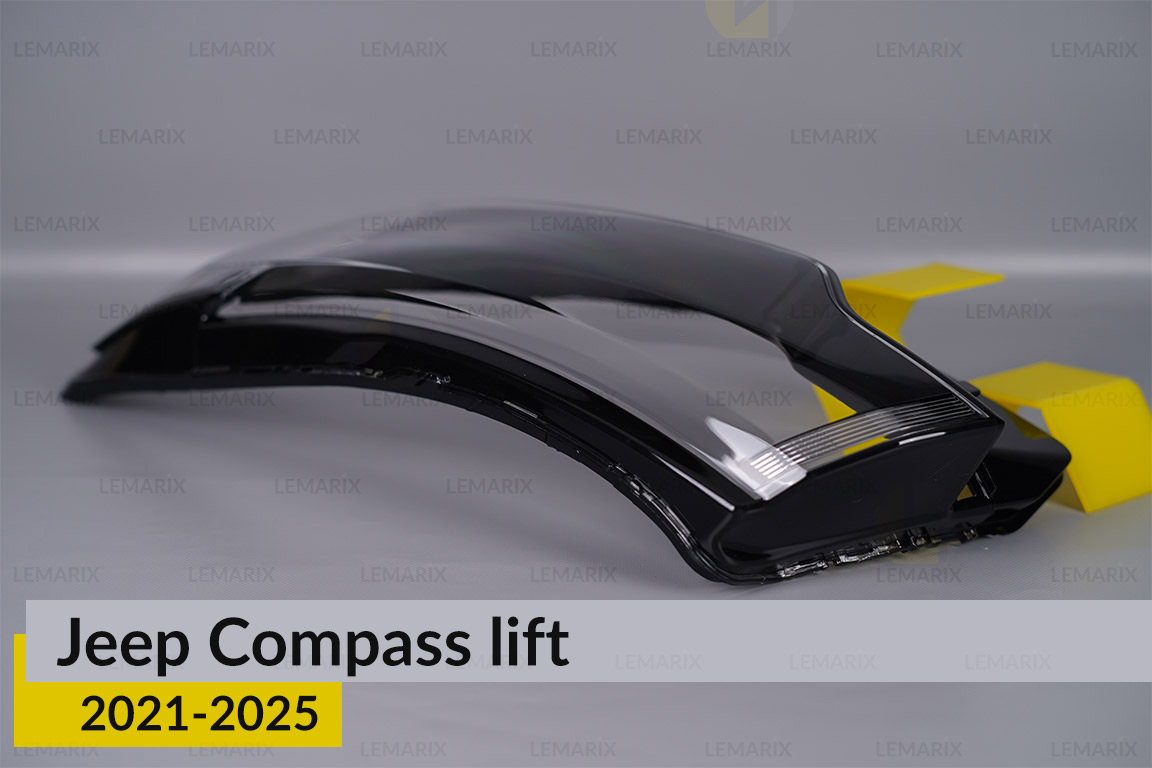 Скло фари Jeep Compass (2021-2025) рест ліве