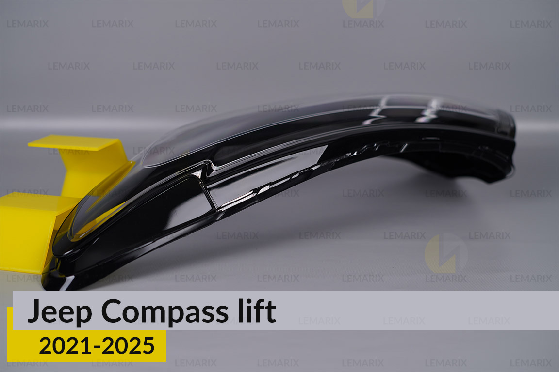 Скло фари Jeep Compass (2021-2025) рест ліве