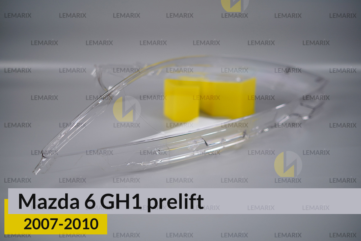 Скло фари Mazda 6 GH1 (2007-2010) дорест ліве