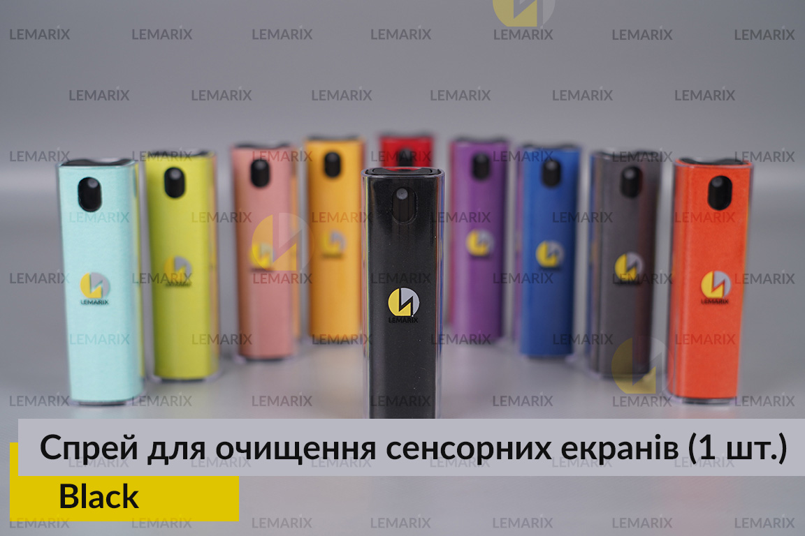 Спрей портативний для очищення сенсорних екранів Black Lemarix