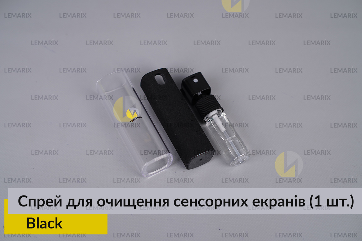 Спрей портативний для очищення сенсорних екранів Black Lemarix