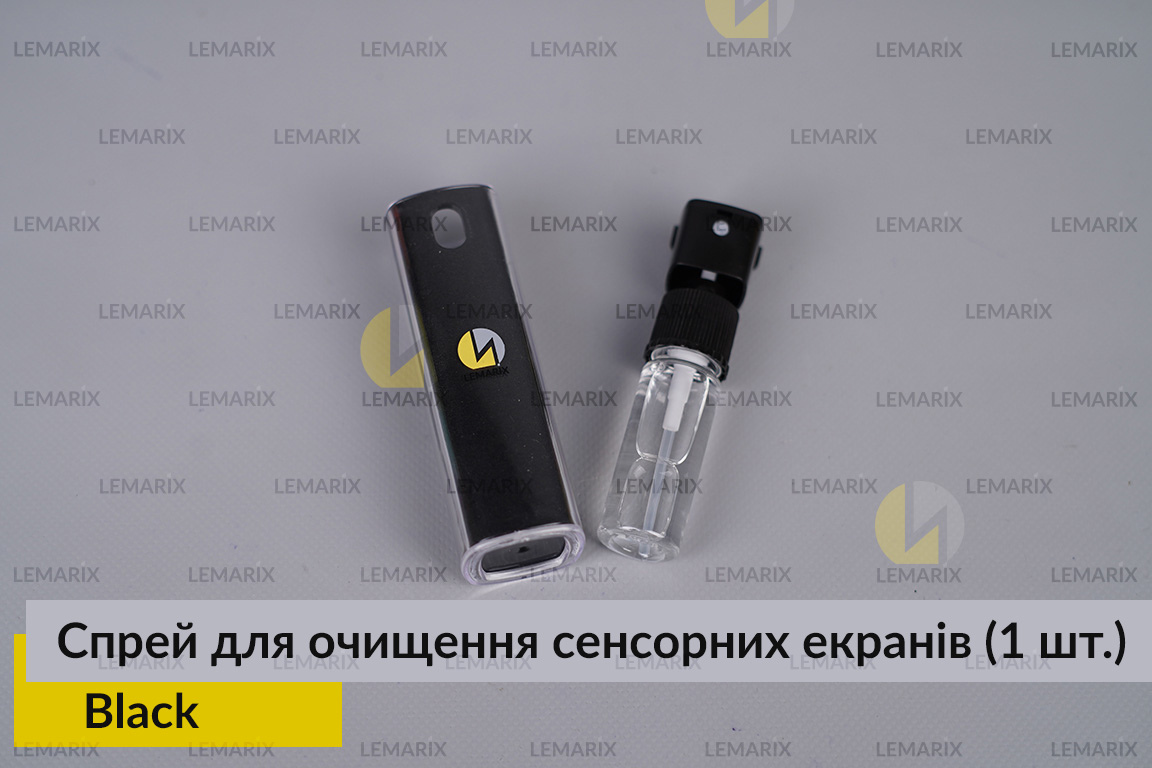 Спрей портативний для очищення сенсорних екранів Black Lemarix