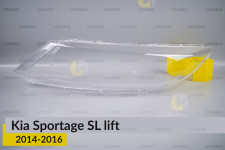 Скло фари KIA Sportage SL (2014-2016) рест ліве