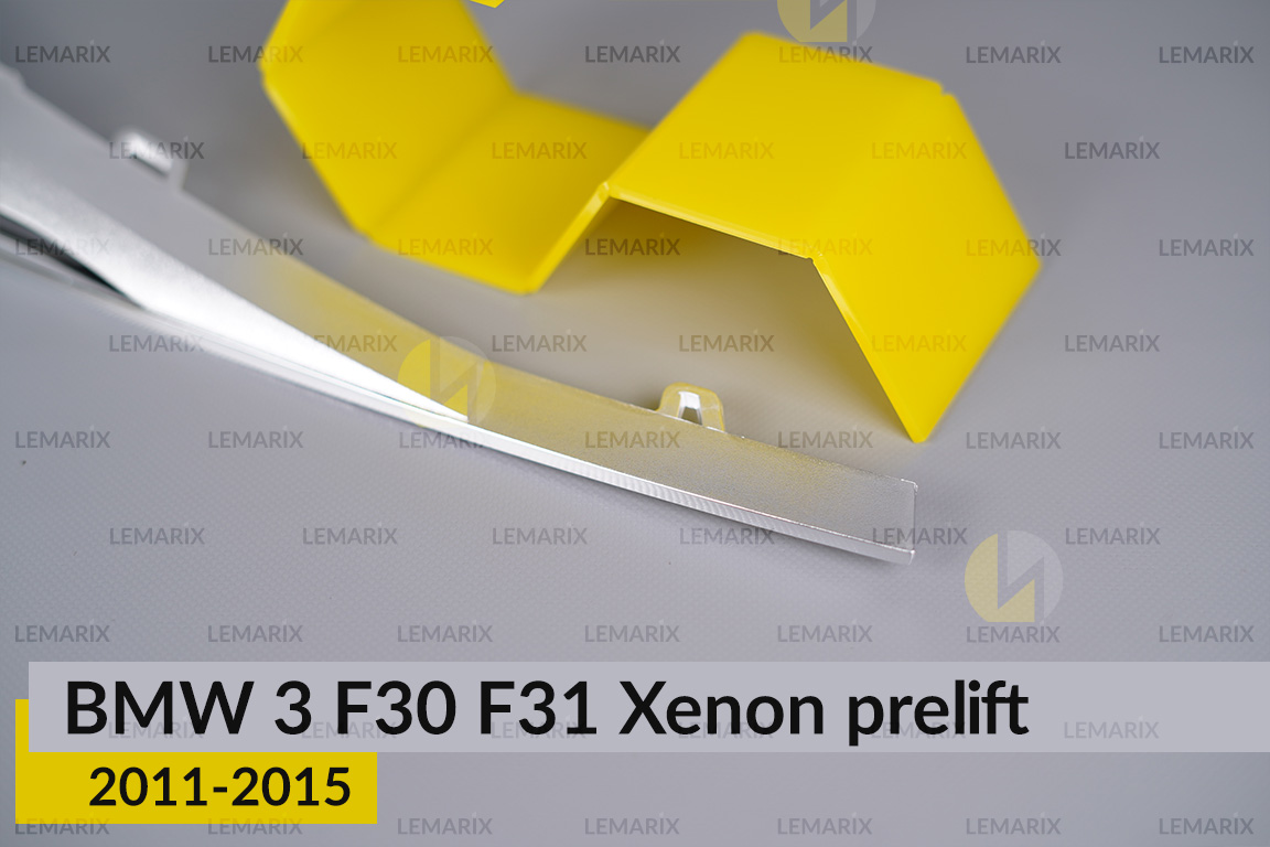Хромована декоративна маска верхня BMW 3 F30 F31 Xenon (2011-2015) дорест права