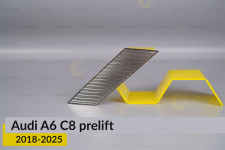 Декоративна планка Audi A6 C8 (2018-2025) дорест ліва