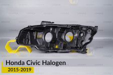 Корпус фари Honda Civic Halogen (2015-2019) лівий