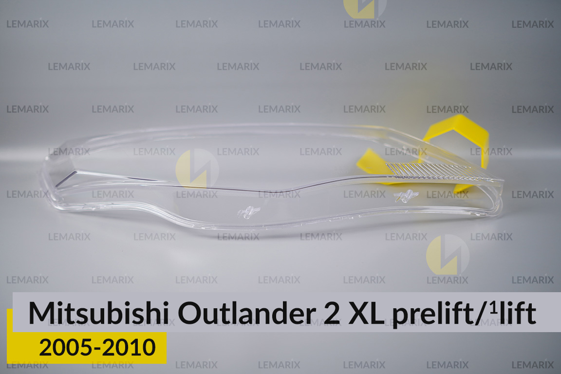 Скло фари Mitsubishi Outlander 2 XL (2005-2010) дорест/1 рест праве