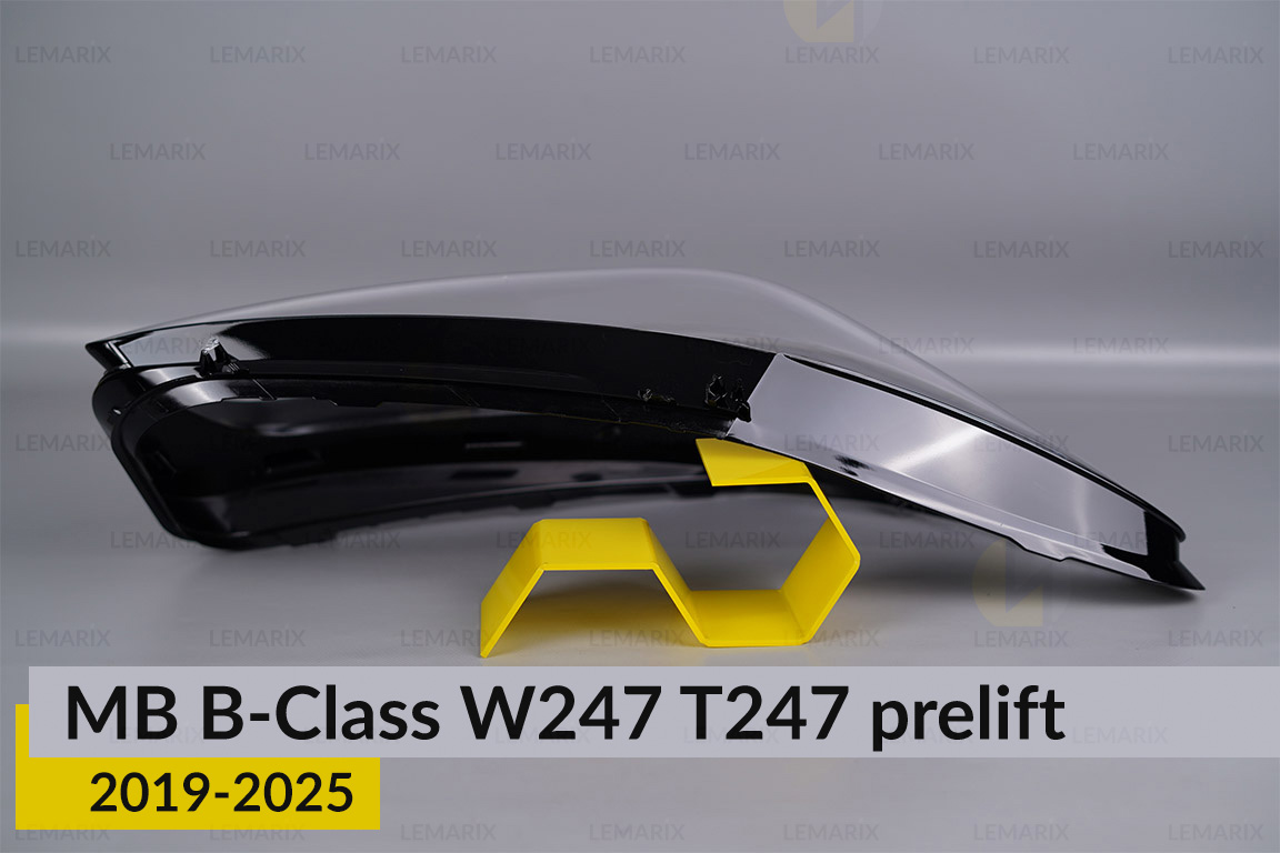 Скло фари Mercedes-Benz B-Class W247 T247 (2019-2025) дорест праве