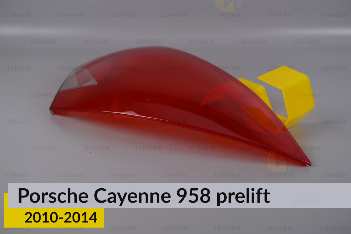 Скло заднього ліхтаря зовнішнє в крилі Porsche Cayenne 958 (2010-2014) дорест ліве