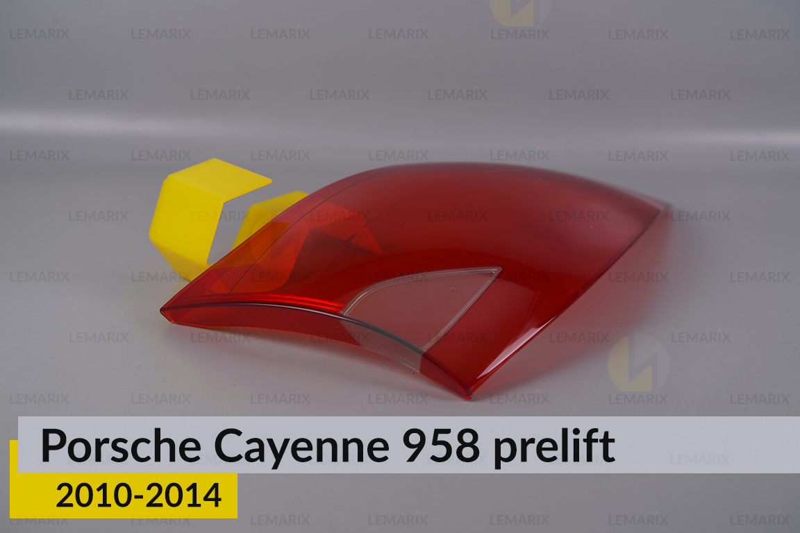 Скло заднього ліхтаря зовнішнє в крилі Porsche Cayenne 958 (2010-2014) дорест ліве