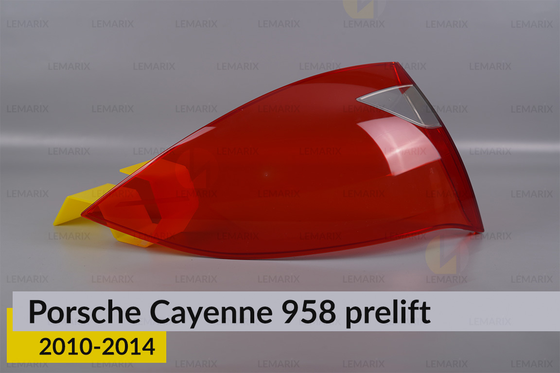Скло заднього ліхтаря зовнішнє в крилі Porsche Cayenne 958 (2010-2014) дорест ліве