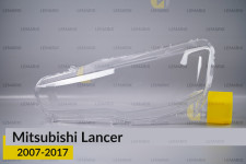Скло фари Mitsubishi Lancer (2007-2017) ліве