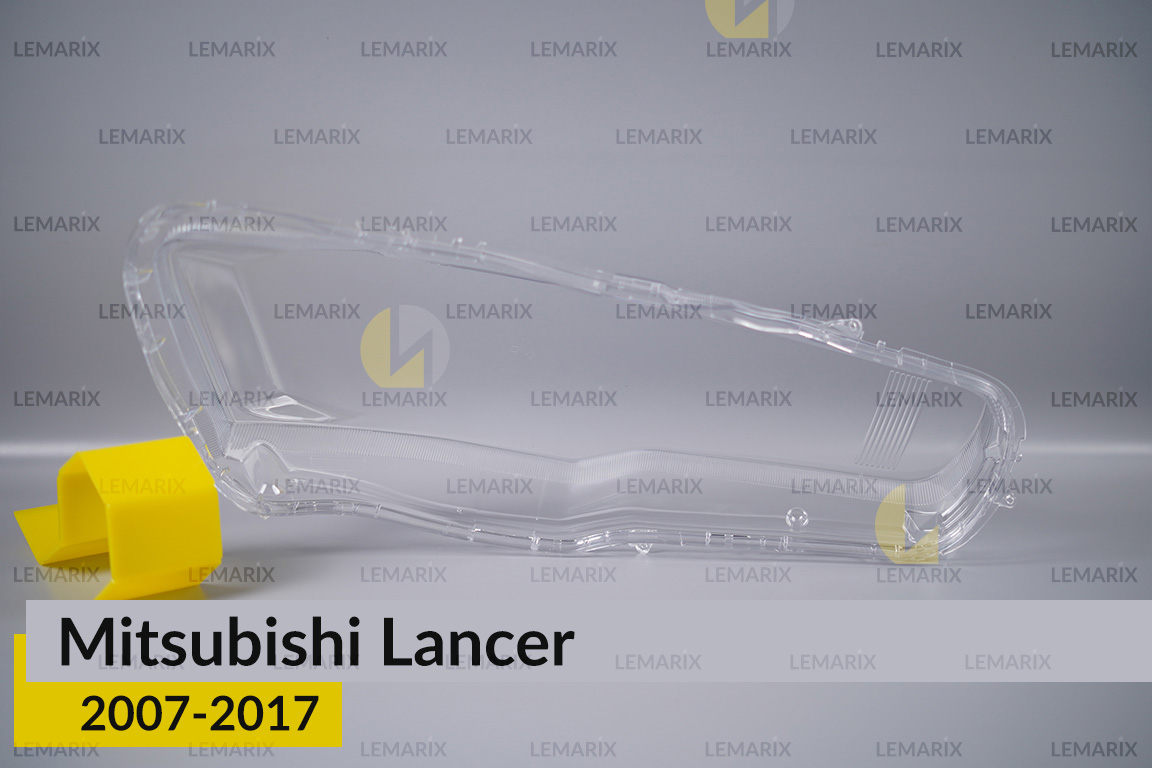 Скло фари Mitsubishi Lancer (2007-2017) ліве