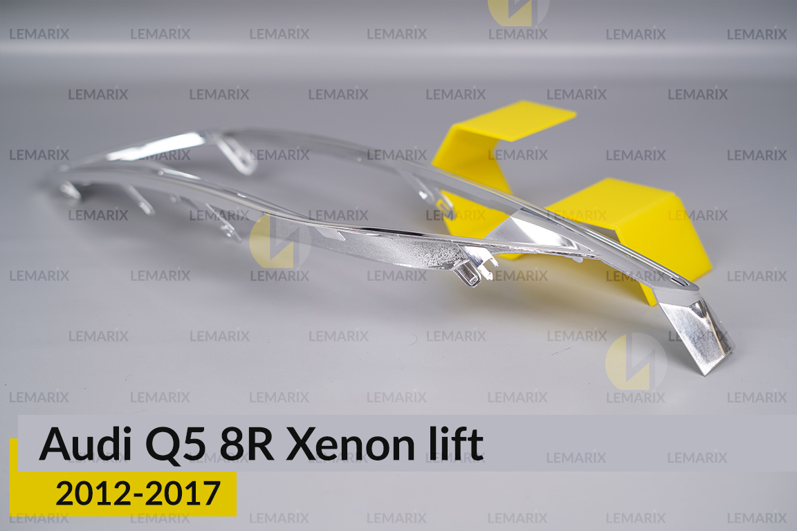 Хромована декоративна маска Audi Q5 8R Xenon (2012-2017) рест ліва