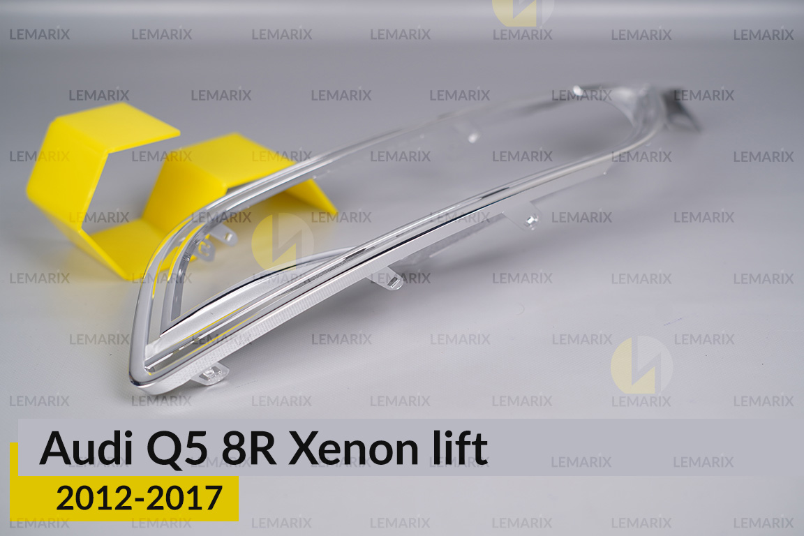 Хромована декоративна маска Audi Q5 8R Xenon (2012-2017) рест ліва