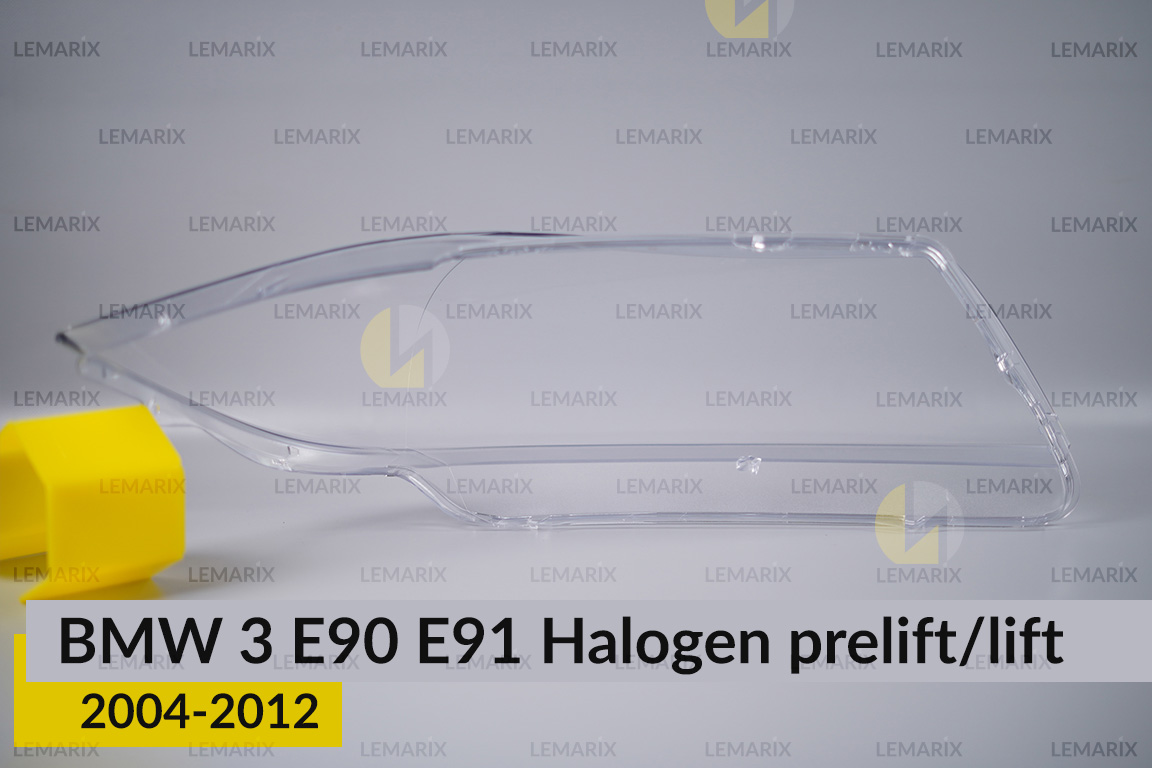 Скло фари BMW 3 E90 E91 Halogen (2004-2012) дорест/рест ліве