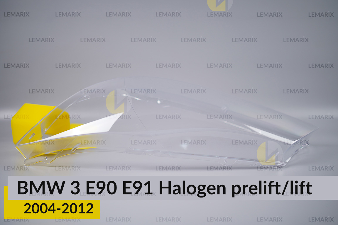 Скло фари BMW 3 E90 E91 Halogen (2004-2012) дорест/рест ліве