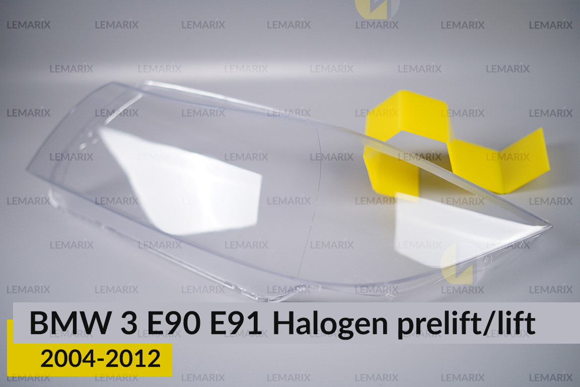 Скло фари BMW 3 E90 E91 Halogen (2004-2012) дорест/рест ліве