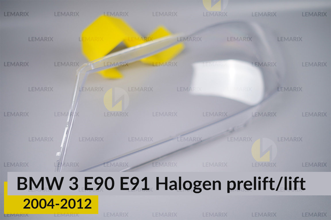 Скло фари BMW 3 E90 E91 Halogen (2004-2012) дорест/рест ліве