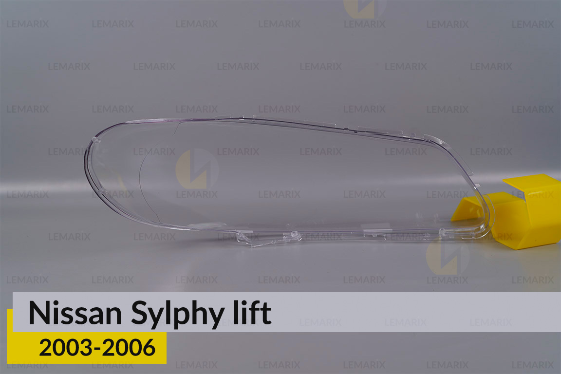 Скло фари Nissan Sylphy (2003-2006) рест ліве