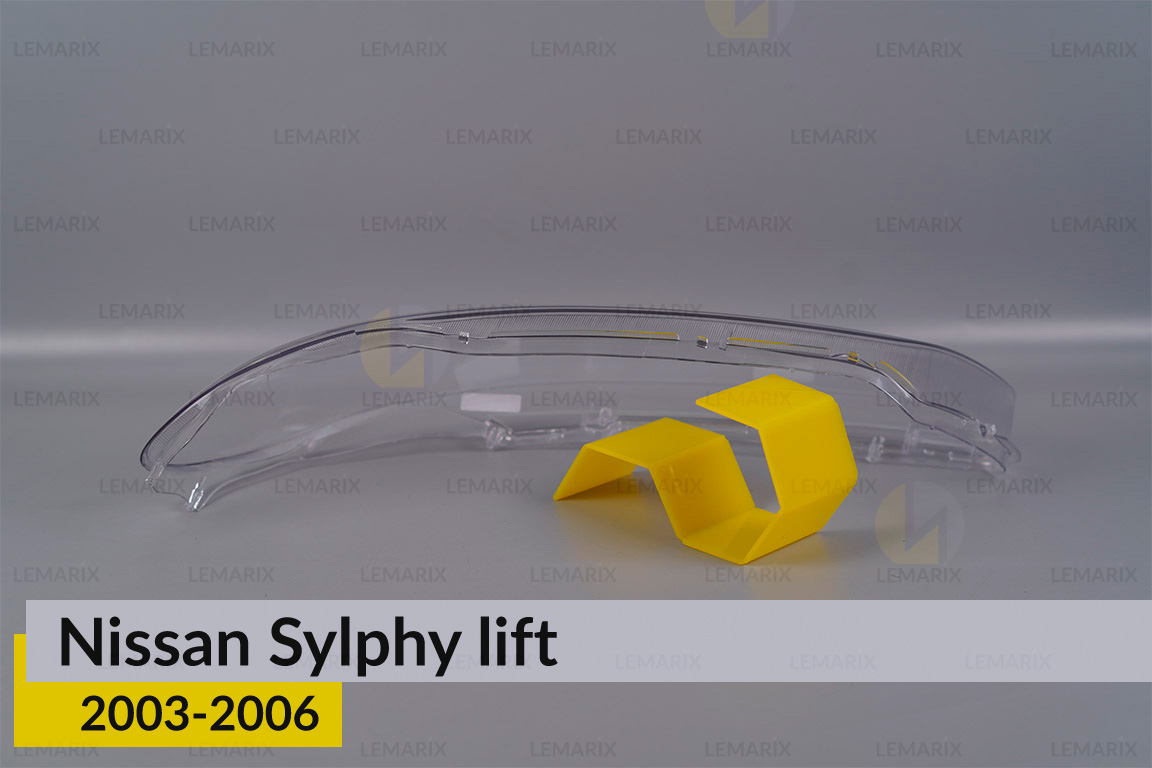 Скло фари Nissan Sylphy (2003-2006) рест ліве